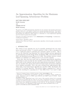 An Approximation Algorithm for the Maximum Leaf Spanning