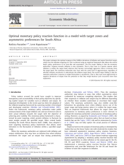 Optimal monetary policy reaction function in a model with target