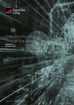 Unlocking the Value of IoT Through Big Data