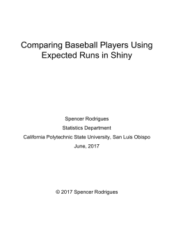 Comparing Baseball Players Using Expected Runs in Shiny