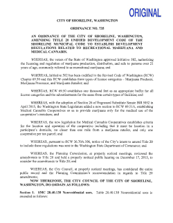 Shoreline Ordinance No. 735