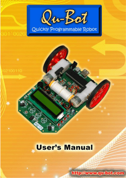 Qu-Bot User`s Manual