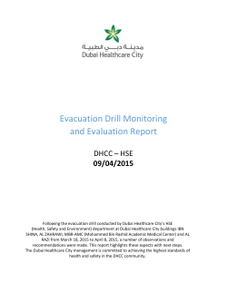 Evacuation Drill: Exercise in the use of