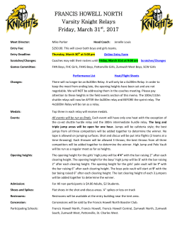 FRANCIS HOWELL NORTH Varsity Knight Relays