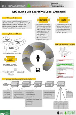 Sandra Bsiri Michaela Geierhos Christoph Ringlstetter Job Search