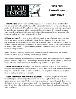 Tips for Right-Sizing Your Move