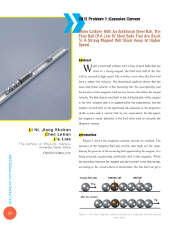 Gaussian Cannon When Collides With An Additional Steel Ball, The