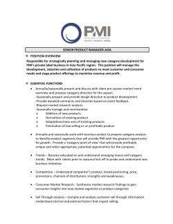 senior product manager-asia - Pacific Market International