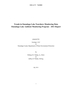 Long-term Trend Analysis of Near-shore Transparency and Bacteria