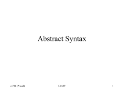 Abstract Syntax