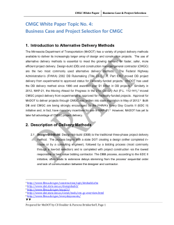 CMGC White Paper