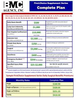 Complete Plan - FirstChoice Hospital Indemnity Agent Site