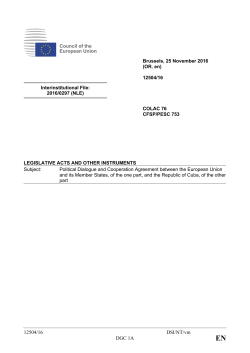 Political Dialogue and Cooperation Agreement