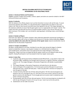 BCIT :: Recreation :: Volleyball Rules