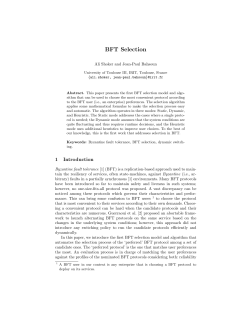 BFT Selection