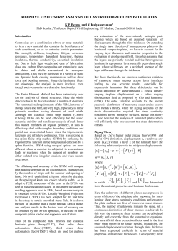 bending of plates using adaptive spline finite strip method