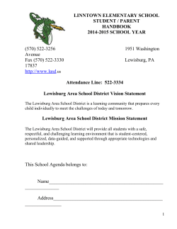 Handbook - Lewisburg Area School District