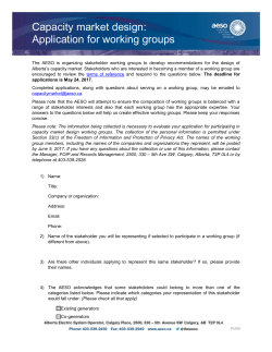Application for working groups