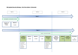 MA Applied Security Strategy: Part-Time Option 1 Schematic Year 2