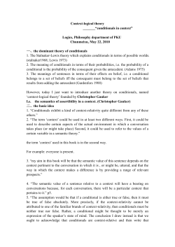 Context-logical theory