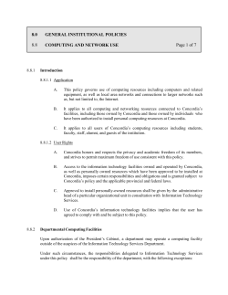 Computing and Network Use Policy