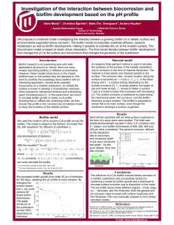 Investigation of the interaction between biocorrosion and biofilm