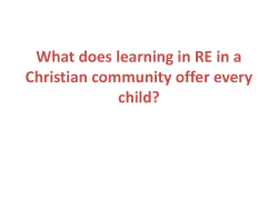 Sess 3 RE Offer Christian Community