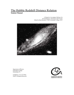The Hubble Redshift Distance Relation