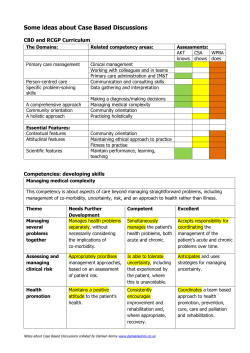 CBD Notes - Damian Kenny`s Web Page