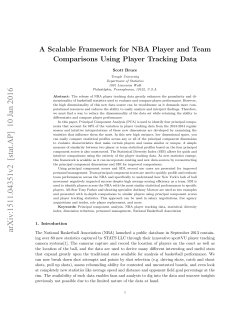 A Scalable Framework for NBA Player and Team