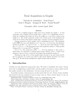 Total Acquisition in Graphs - People.cs.uchicago.edu