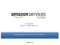 Chris Poad Director, Seller Services Using