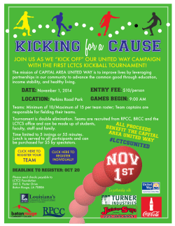 ENTRY FEE: $10/person GAMES BEGIN: 9:00 AM