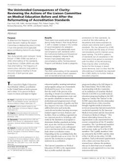 The Unintended Consequences of Clarity: Reviewing the Actions of