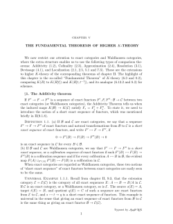 THE FUNDAMENTAL THEOREMS OF HIGHER K
