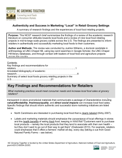 Authenticity and Success in Marketing &ldquo;Local&rdquo;