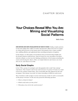 Your Choices Reveal Who You Are: Mining and Visualizing