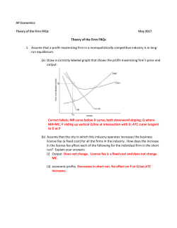 Theory of the Firm Review FRQs answers