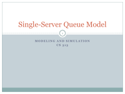 Single-Server Queue Model