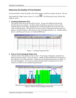 Determine the Quality of Final Solution