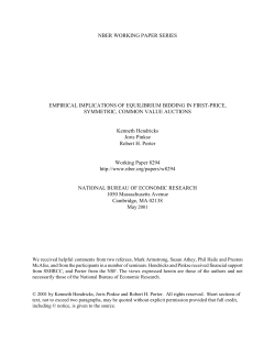 Empirical Implications of Equilibrium Bidding in First