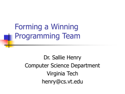 Forming a Winning Programming Team - IME-USP