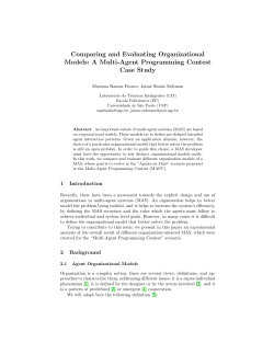 Comparing and Evaluating Organizational Models: A Multi