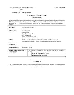 4.2 Generator characteristics - TIA