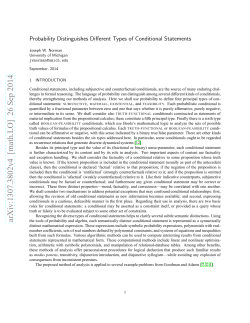 Probability Distinguishes Different Types of Conditional Statements