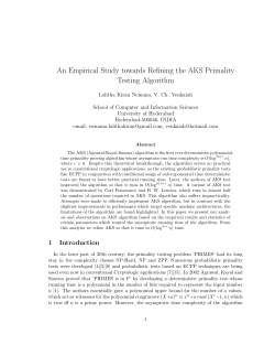 An Empirical Study towards Refining the AKS Primality Testing
