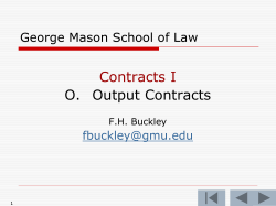 O. Output Contracts