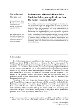 Estimation of a Hedonic House Price Model with Bargaining