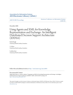 Using Agents and XML for Knowledge Representation and Exchange
