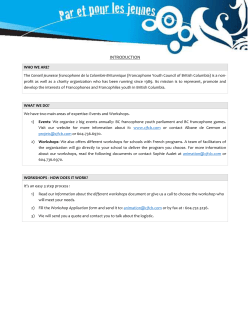 INTRODUCTION - Canadian Parents for French BC